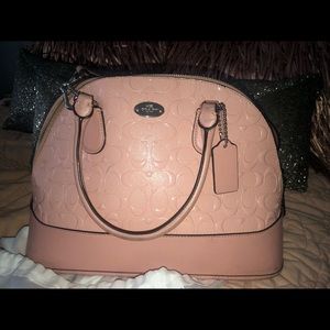 Pink coach bag